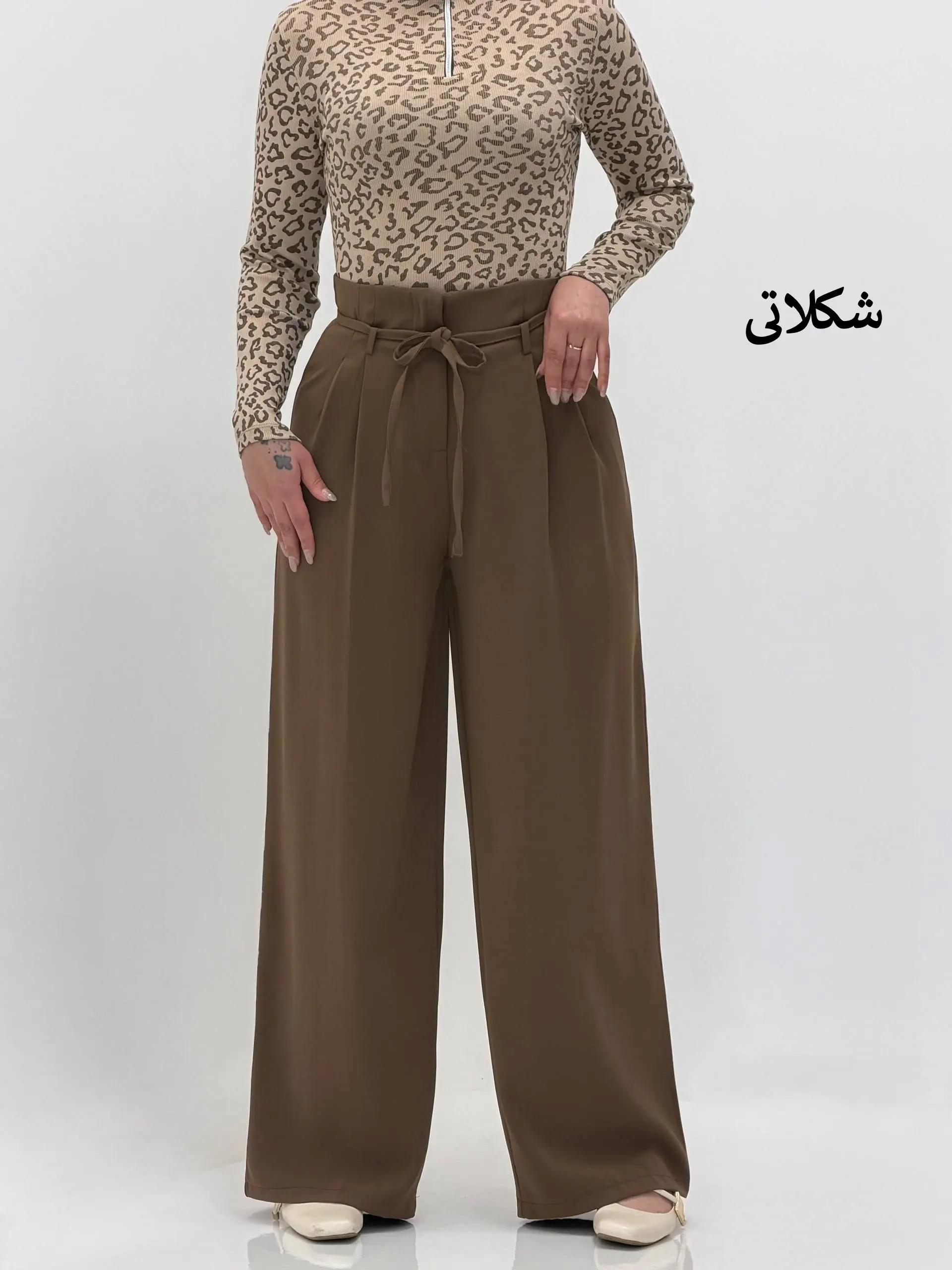 3718-شلوار فول بگ هرمس